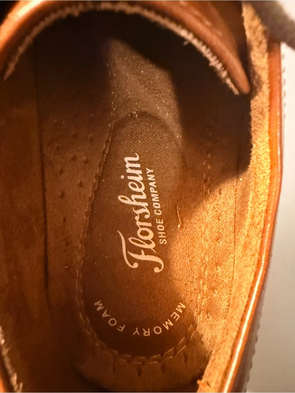 Florsheim Brown Leather Cap-Toe Oxford Lace-Up Shoes